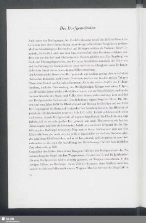 Die Dorfgemeinden