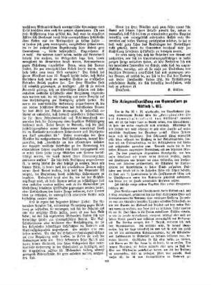 Die Kriegsreifeprüfung am Gymnasium zu Altkirch i. Els.