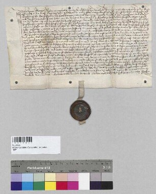 Anna, Witwe von Albrecht Neumair zu Landshut, verkauft an Leonhard Wegenmann am Rennweg, Bürger zu Landshut, ihre vier Äcker zu Ergolding. S: Oswald Unterholzer, Unterrichter zu Landshut