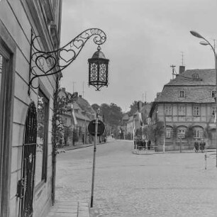 Schirgiswalde : Schirgiswalde. Rathausstraße, Straßenkreuzung
