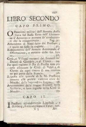 Libro Secondo