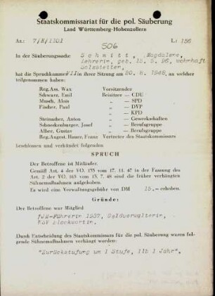 Schmitt, Magdalena