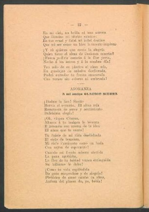 Añoranza : A mi amigo Claudio Sierra