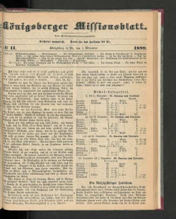 No 11. 1899.