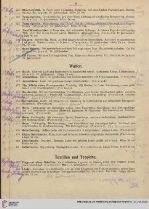 Textilien und Teppiche (Nr. 482-497)