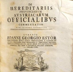 De Hereditariis Provinciarvm Avstriacarvm Officialibvs Commentatio