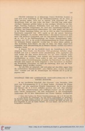 Nochmals über die Lambergsche Gemäldesammlung in der Wiener Akademie