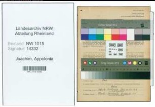 Entnazifizierung Appolonia Joachim , geb. 27.05.1908 ()