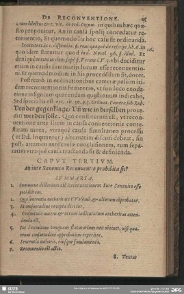 Caput Tertium. An iure Saxonico Reconventio prohibita sit?