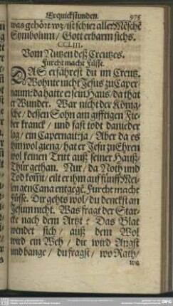 CCLIII. Vom Nutzen deß Creutzes