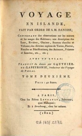 Voyage en Islande, Tome 2