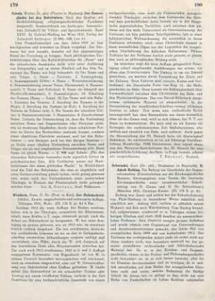 180-181 [Rezension] Schwindel, Kurt, D. Jakob Reihing
