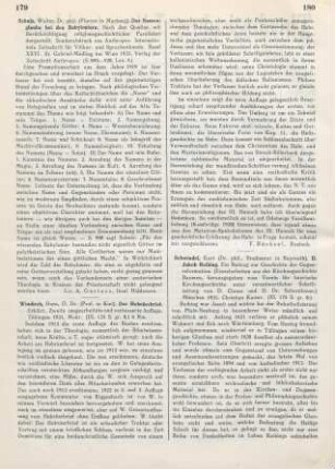 180-181 [Rezension] Schwindel, Kurt, D. Jakob Reihing