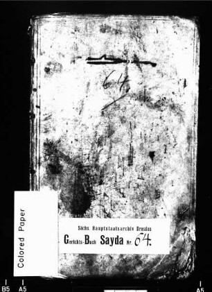 Kaufbuch von Pfaffroda (bei Sayda) mit Hallbach