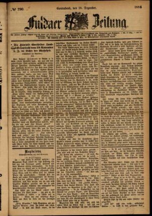 Ausgabe vom Samstag, den 18. Dezember 1886.