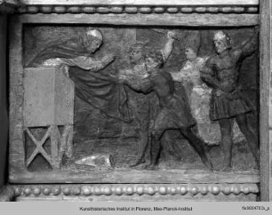 Altar des Heiligen Liberalis : Predellentafel: Szene aus dem Leben des Heiligen Liberalis