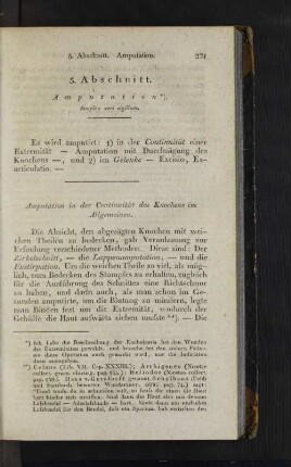5. Abschnitt. Amputation.
