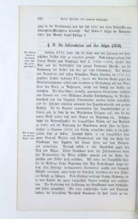 §. 31. Die Julirevolution und ihre Folgen (1830)