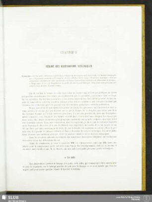Chapitre II. Résumé Des Observations Géologiques