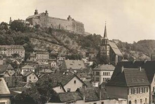 Kulmbach : Kulmbach, Stadtansicht mit Plassenburg