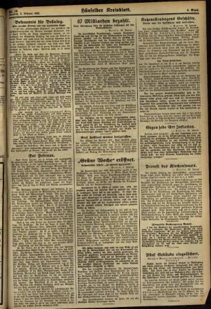 Zweite Ausgabe vom Montag, den 01. Februar 1932.