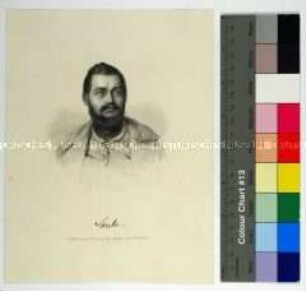 Porträt des Schriftstellers und Dramaturgen Heinrich Laube nach einem Gemälde