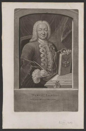 Porträt Samuel Lenz (1686-1776)