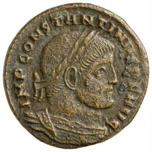 Münze, Aes 2, Follis, 317 n. Chr.