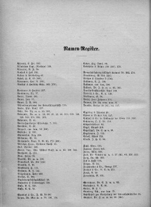 Namen-Register.