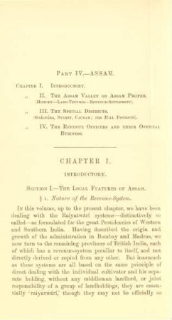Part IV. - Assam