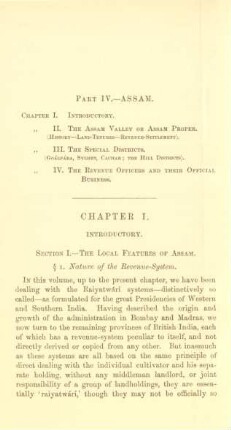 Part IV. - Assam