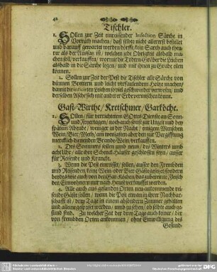 Gast-Wirthe, Kretschmer, Garköche