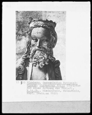 Marienkrönung — Christus aus einer Marienkrönung / Thronender König