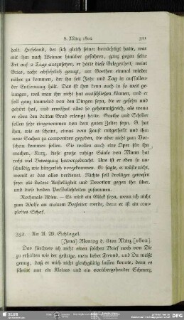 Caroline von Schelling an August Wilhelm von Schlegel, Jena, 08.03.1802