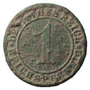 Fundmünze, 1 Reichspfennig, 1925