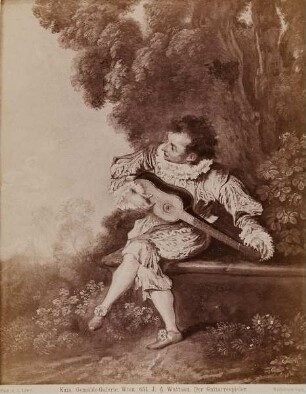 561. J. A. Watteau. Der Guitarrespieler.