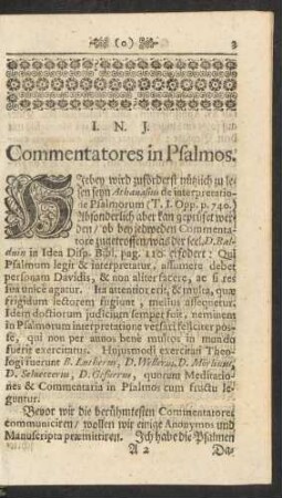 Commentatores in Psalmos