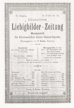 II. Jahrgang. No. 2 (Lfd. No. 14). (Hamburg, 1. Februar 1897.)