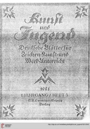 Heft 3 (1. Jahrgang Mai 1921)