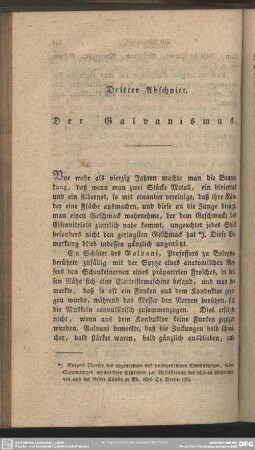 Dritter Abschnitt. Der Galvanismus