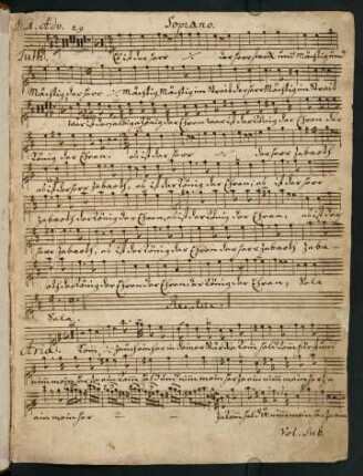 1-15, D. 1. Adv. Soprano. - D. 4. Adv. Soprano.; F. Nat. Chr. Soprano. - F. Steph.