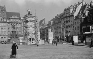 Marktplatz von Leipzig : Blick über den Marktplatz von Leipzig