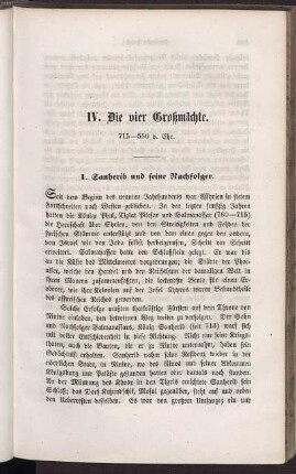 IV. Die vier Großmächte. 715-550 v. Chr.