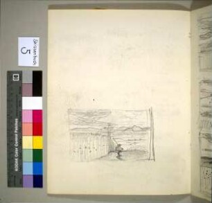Hegaulandschaft mit Kornfeld und Kreuz