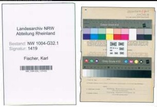 Entnazifizierung Karl Fischer , geb. 20.09.1883 (Techn.Inspektor)