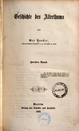 Geschichte des Alterthums, 2