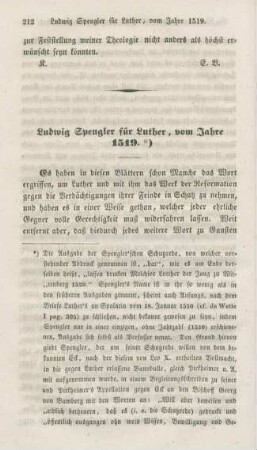 212-229 Ludwig Spengler für Luther, vom Jahre 1519