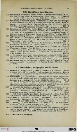 XX. Manuskripte, Autographen und Urkunden (Nr. 535-585)