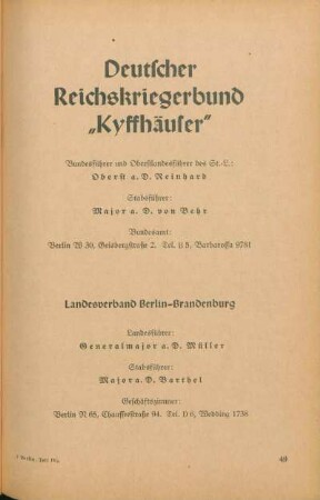 Deutscher Reichskriegerbund "Kyffhäuser"