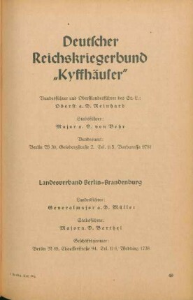 Deutscher Reichskriegerbund "Kyffhäuser"